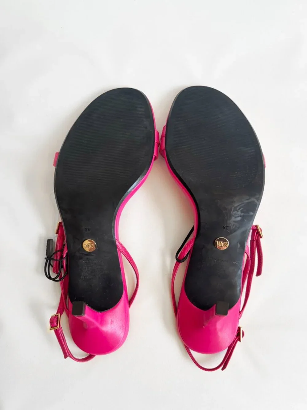 ZARA Leather High Heel Sandals 1316/910/060 EU 38/ US 7.5 - Picture 10 of 11